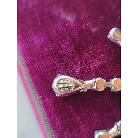 Joseph Weisner NY Clear Rhinestone Necklace - Picture 10 of 10